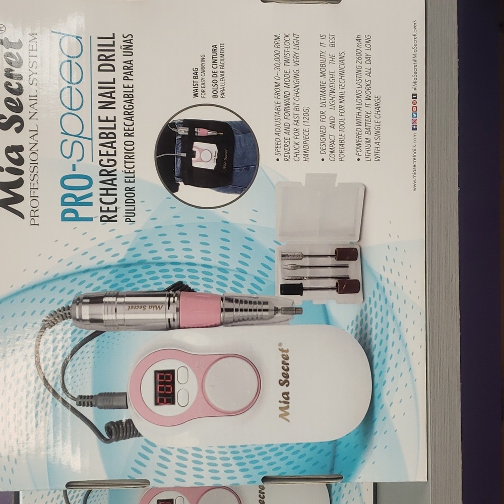 Rechargeable nail drill